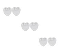 BESPORTBLE 6pcs Hamster Bowls Splash Feeding Dish for Pets for Hamsters Chinchillas and Guinea Pigs Easy to Clean Replaceable Water and Food Bowls