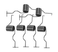 BESPORTBLE 6pcs Hand Push Corn Planter Springs with Duckbill Hook, Heavy Duty Steel Agricultural Seeder Replacement Part for Manual Push Seeder Equipment, Suitable for Outdoor Planting Tool