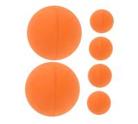BESPORTBLE 6pcs High Bounce Rubber Squash Training Balls Hollow Mini Reaction Practice Balls for Hand Eye Coordination Beginners Compact Exercise Supplies