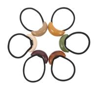 BESPORTBLE 6pcs High Elasticity Hair Ties Geometric Design Non Damage Ponytail Cuff Stretchy Hair Bands Accessories for Women Casual and Formal Use