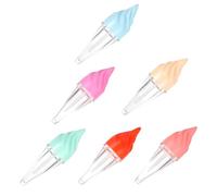 BESPORTBLE 6pcs Ice Shape Lip Gloss Tube Adorable Lipstick Bottle Diy Cosmetic Container for Lip Tint and Stain Random Color