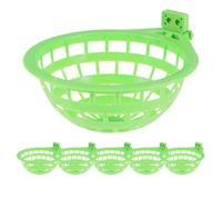 BESPORTBLE 6pcs Large Plastic Bird Nesting Bowls for Parrots and Small Birds Breeding and Hatching Bowls Safe Secure Nesting Space for Cockatiels and Pigeons