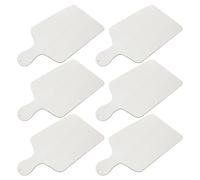 BESPORTBLE 6Pcs Large Unfinished Wooden Paddle Boards Set - Rustic Rectangle DIY Serving Trays and Kitchen Cutting Boards for Cheese, Bread, Meat Preparation in Dining and Christmas