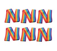 BESPORTBLE 6pcs Lgbt Rainbow Sashes Lightweight Party Accessories Unisex Design for Pride Events Parades Durable Comfortable Wear Enhance Your Celebration Look