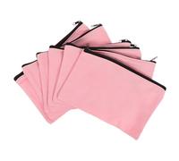 BESPORTBLE 6pcs Lightweight Canvas Pouches Multi Purpose Makeup Bag and Jewelry Organizer Compact Zipper Storage for Travel School and Everyday Use for Women