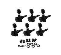 BESPORTBLE 6pcs Locked String Tuning Pegs Accurate Keys for Acoustic Electric Guitar Tuning Pegs Machine Heads Black