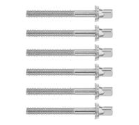 BESPORTBLE 6pcs M5x45mm Steel Drum Tension Rods Replacement Set for Jazz Drum Kits Easy Installation Percussion Hardware Accessory