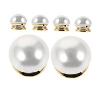 BESPORTBLE 6pcs Magnetic Pearl Lapel Pins No-sew Decorative Brooches for Women Strong Magnetic Clothing Clips for Shirts Dresses Scarves Elegant Safety Pins Prevent Gaping and Accidental