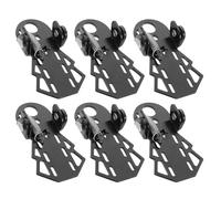 BESPORTBLE 6pcs Metal Folding Bike Pedals Rear Foot Pegs Non-slip Pedal Replacement for Mountain Bicycle Electric Dirt Bike Passenger Footrests Cycling Accessories