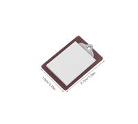 BESPORTBLE 6pcs Mini Tablet Decor School Supplies Doll House Accessories Mini Clipboard Tiny Writing Board Model Doll House Study Model Miniature Clipboard Miniature Writing Board Alloy