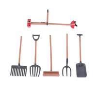 BESPORTBLE 6pcs Miniature Farm Tools Set for DIY Sand Table Model, Realistic Simulation Accessories for Farm Decor and Sandbox Play in Creative Outdoor Scenes