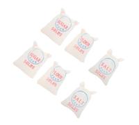 BESPORTBLE 6Pcs Miniature Flour Salt and Sugar Bags Creative Dollhouse Kitchen Accessories for Baking Scenes Realistic Food Decor for Miniature Cooking Play
