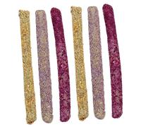 BESPORTBLE 6pcs Multi-purpose Rabbit Treats Chew Toys Petal Straw Sticks for Bunnies Rabbits Chinchillas Hamsters Guinea Pigs