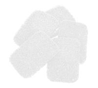 BESPORTBLE 6pcs Non-Slip PVC Soap Saver Pads with Draining Design Recyclable Bathroom Soap Holder Mats White Dish Pads for Shower and Sink Use