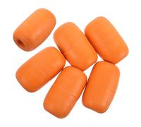 BESPORTBLE 6pcs Orange Oval Foam Fishing Floats Set for Crab Fishing Netting Buoys Marine Rope Floats Kayak and Dock Water Buoy Markers