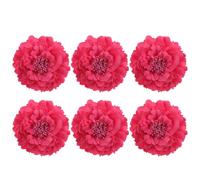 BESPORTBLE 6pcs Oversize Peony Flower Hair Clips Artificial Fabric Hairpins with Metal Clip Suitable for Fashion Trends and Hat Decoration Maintains Colour and Shape for Casual Events