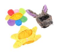 BESPORTBLE 6pcs Pet Dog Hats Adorable Pet Headdress for Parties Holiday Costume Decor Features Grey Rainbow Cap Hat Comfortable Washable and Cats