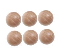 BESPORTBLE 6pcs Pine Wood Ball Stoppers for Glass Jars Round Wooden Corks for Bottles Carafes and Storage Containers Tight Seal to Preserve Freshness Easy to Use