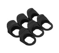 BESPORTBLE 6pcs Plastic Rainproof Trash Can Covers with Pull Tab, Dustproof Lockable Bin Lids for Train Garbage, Control Cabinets, and Outdoor Use