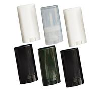 BESPORTBLE 6pcs Portable Empty Lip Gloss Containers DIY Lip Balm Tubes Oval Flat Tube with Transparent Caps Travel Friendly Lightweight Lipstick Storage for Cosmetic Bags Random Color