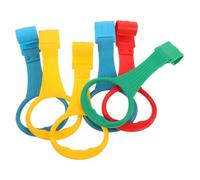 BESPORTBLE 6pcs Pull Up Rings for Playpen Handles Plastic Standing Assist for Walking Practice Visual Stimulation Interaction Tool