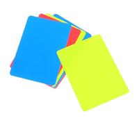 BESPORTBLE 6pcs PVC Referee Cards Set - Red, Yellow Blue Warning Cards for Soccer Football Volleyball Matches - Professional Sports Game Accessories for Referees and Judges