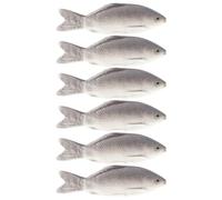 BESPORTBLE 6pcs Realistic Artificial Fish Model Ocean Style Sculptures for Kitchen Decor Photography Props and Market Displays Lightweight PU Material No Maintenance Required
