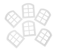 BESPORTBLE 6pcs Scale Wooden Dollhouse Windows Miniature Window Frames for DIY Craft Realistic Dollhouse Furniture Decor Suitable for Modern Rustic Vintage Interiors