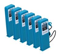 BESPORTBLE 6pcs Simulation Car Charging Station Model Set for Boys and Girls Mini Electric Vehicle Charger Toys Architectural Diorama Accessories for Traffic Scenes