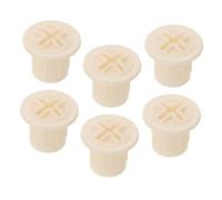 BESPORTBLE 6pcs Slide Screw Cap Fixing Screw Cover Bolt White Plastic