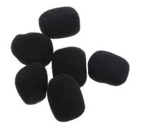 BESPORTBLE 6pcs Small Foam Cover Windscreens for Lavalier Lapel Microphone 25x20x6mm Wireless Mic Sponge Covers for Conference Recording and Vlogging