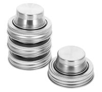 BESPORTBLE 6pcs Stainless Steel Cocktail Shaker Lids Multi-function Convenient Spice Lids Practical Easy to Store for Kitchen Use and Mixing up A Cocktail at The Bar