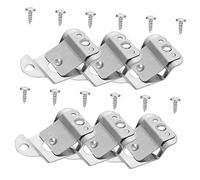 BESPORTBLE 6pcs Stainless Steel Mic Hanger Clips Microphone Hanging Up Clip Mount for Handheld Radio Replacement Holder for Various Models