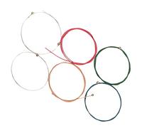 BESPORTBLE 6pcs Steel Acoustic Guitar Strings Bright Tone Replacement Strings for Folk Guitar Clear Sound Comfortable Fingerpicking