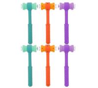 BESPORTBLE 6pcs Suction Cup Hammer Set for - Montessori Small Hammers with Strong Suction Cups in Orange, Green, and Purple - Early Learning Reaction Training Game for ’ Motor Skills