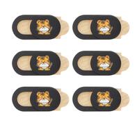 BESPORTBLE 6pcs Tiger Year Webcam Privacy Covers, Ultra-Thin Web Cover Protectors Lens Shutters for Laptop, Phone, Tablet - Webcam Security Accessories