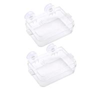 BESPORTBLE 6pcs Transparent Reptile Water Dish Anti-escape Feeding Bowl for Lizard Bearded Dragon and Easy to Clean Pet Feeder for Food and Water