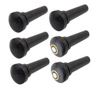 BESPORTBLE 6pcs Violin Ebony Tailpiece Endpins with Fisheye and Non Fisheye Designs Repair Parts for Various Violin Models Fine Craftsmanship Replacement Pegs