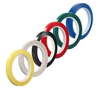BESPORTBLE 6pcs Violin Fingering Tapes Durable Fingerboard Stickers for Beginners Easy to Apply and Remove for Violin and Cello Learning Multi Color White Red Green Black Blue Yellow