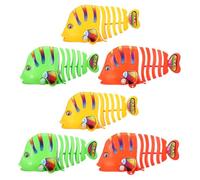 BESPORTBLE 6pcs Wind Up Fish for Bath Interactive Cartoon Swimming with Mixed Colors Clockwork Mechanism for Fine Motor Skill Development and Fun Water Play