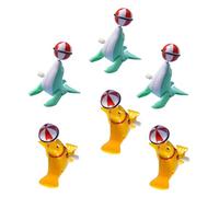 BESPORTBLE 6Pcs Wind-Up Sea Lion Toys for Boys and Girls Creative Animal Clockwork Playthings Colorful Clockwork Sea Animal Models for Parties Random Color