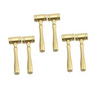 BESPORTBLE 6Pcs Wooden Judge Hammer for Decorative Gavel with Knocking Sound for Dress Up School Plays Halloween Costumes and Skill Development