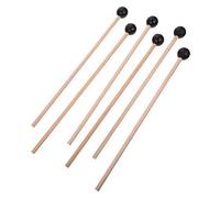BESPORTBLE 6Pcs Wooden Rubber Mallets for Marimba and Xylophone Percussion Instrument Hammers Durable Comfortable Grip for Beginners and Professionals Music