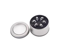 BESPORTBLE 6pcs Zinc Alloy Skull Bridge Pins Silver Pegs Accessories for Acoustic Guitar Mandolin Tuning Pegs Music Accessories