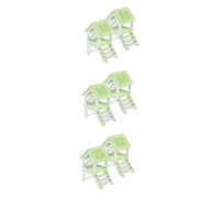 BESPORTBLE 6sets Hamster Hideout Hut with Ramp Small Attic Guinea Pig Playhouse Construction for Small Animals Easy to Clean Assemble for Hiding Playing and Resting