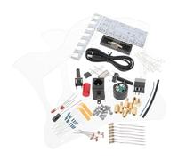 BESPORTBLE 7-string Electronic Harp Diy Soldering Kit Laser-cut Lyre and Case Electronic Musical Instrument Parts for Stem Learning and Practice
