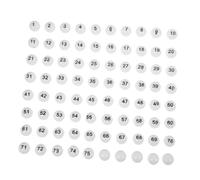 BESPORTBLE 75pcs Raffle Balls Plastic Game Balls for Lottery Draws Party Bar Game Props Lightweight for Sweepstakes and Annual Meeting Activities