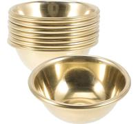 BESPORTBLE 7pcs Brass Bowls for Decoration Bowls Religion Container Yoga Bowl Altar Temple Cup Smudge Pot Seasoning Dish Water Cup Water Offering Fine Display