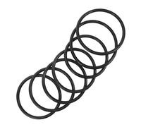 BESPORTBLE 7Pcs Crystal Bowl Rubber Ring Music Singing Bowl Rubber Rings Portable Mat Preventing Turning over Black for Buddhist Using