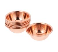 BESPORTBLE 7pcs Desk Topper Holy Water Cups Offering Bowls Yoga Bowl Temple Cup Pagan Offering Ritual Decor Water Tin Multifunction Dinner Brass